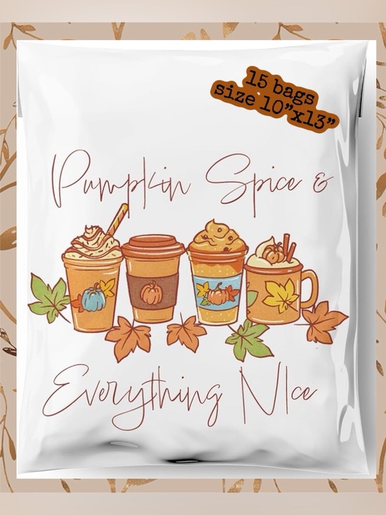 Other - Bundle POLYMAILERS • 10x13 Inch • 15 Pcs • FALL PUMPKIN SPICE • NEW